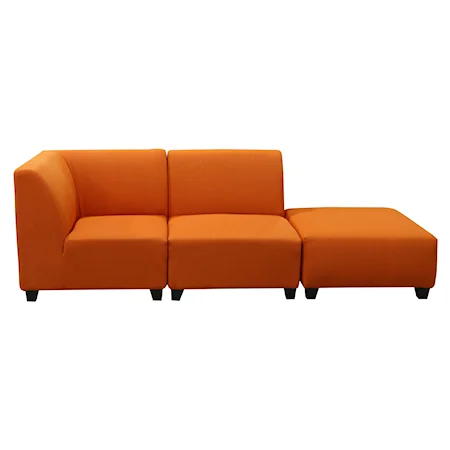 Sectional Sofa with 3 Seats in Modern Style